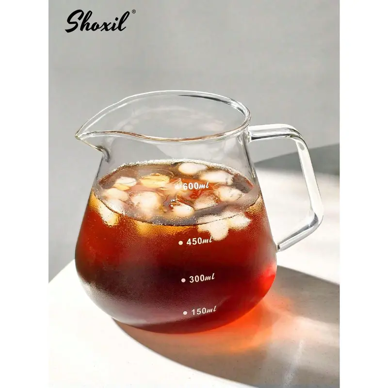 #KUP shoxil 1pc V60 Coffee Server | Heat Resistant Glass Pot | Pour Over Coffee Server | Hand Drip Pour Over Coffee Maker 8