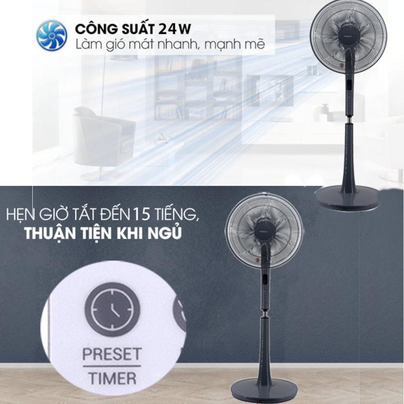 Product Introduction of Quạt đứng 7 cánh Hitachi LF-D6RCGM công suất 24W kèm khiển từ xa, bảo hành 2 năm QuạT Fan 5
