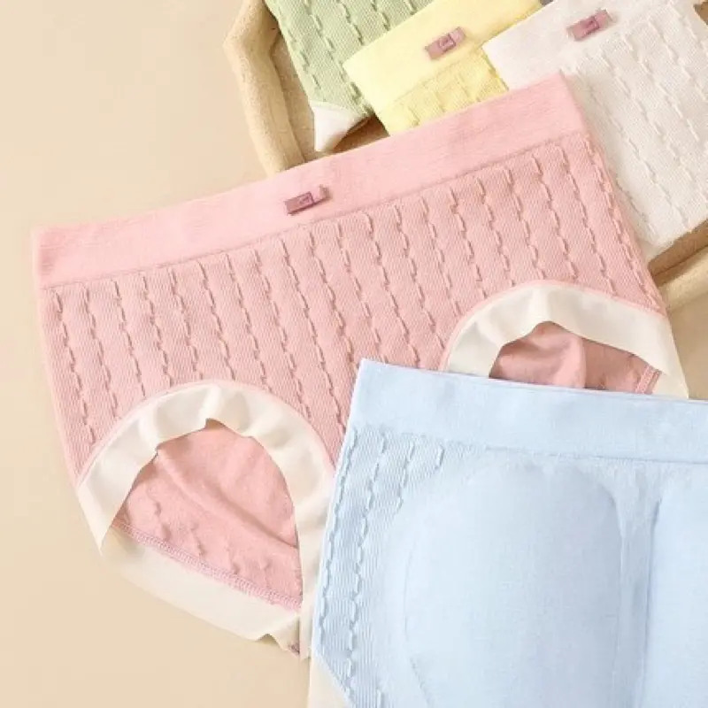 Set 10 Quần Lót Nữ Cotton Dệt Kim Co Giãn 4 Chiều Viền Lụa Đính Nơ,Thoáng Mát, Quần Chíp Nữ 5