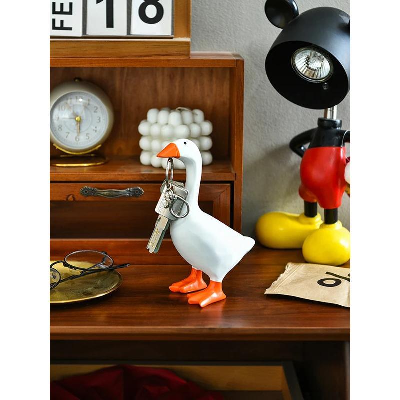 1pc, Magnetic Goose Key Is A Chain Home Decoration Sculpture, Office ...