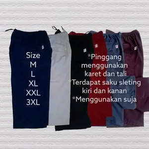 celana sirwal sontog jumbo XXL,3XL,4XL pria Dewasa santai nyaman sehari2 jalan