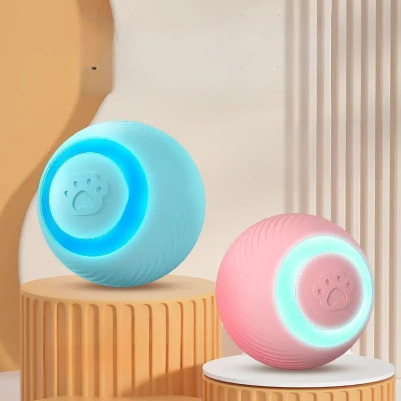 [2749 People Collected] Cat Toy Teaser for Kittens, Smart Electric Automatic Cat Ball, Rechargeable Rolling Toy for Cats