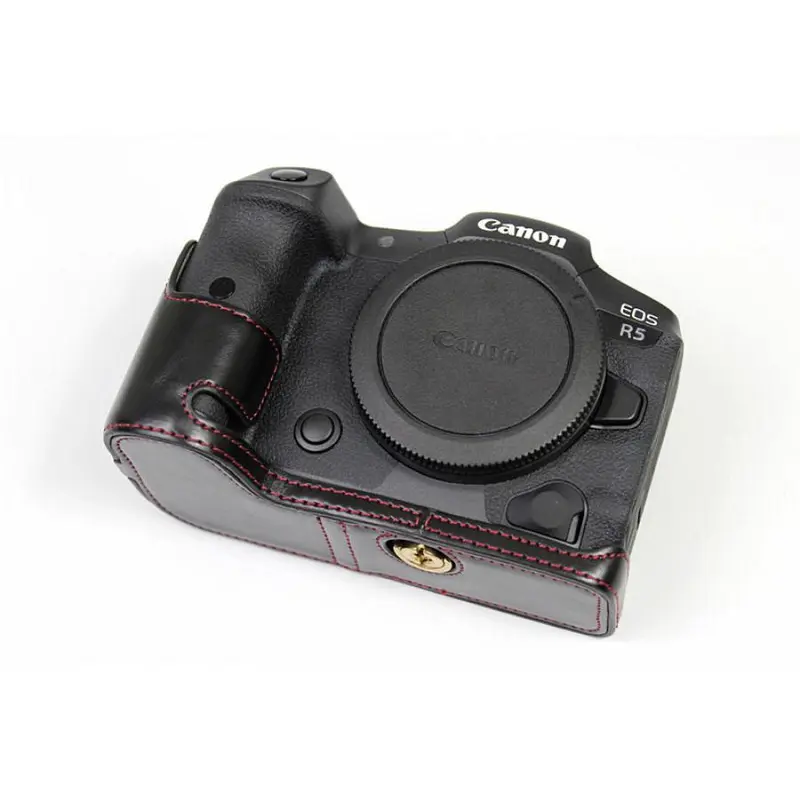Vỏ máy ảnh, Thích hợp cho máy ảnh không gương lật toàn khung hình Canon Eos R5, vỏ bảo vệ nửa bộ, Eosr6 R6ii, với đế Phụ Kiện Camera 3