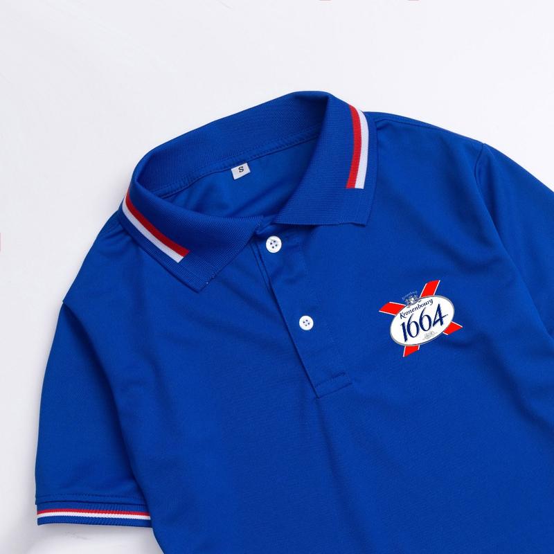 Áo polo đồng phục Kronenbourg 1664 Blanc XANH BÍCH 2Ya - Áo polo in theo yêu cầu - lahouseuniform - Form xuông nam nữ - Hàng Sẵn - Đủ size - intheo yêu cầu - Menswear - womenswear - polo - T Shirt - Full size - Có Cổ - Thun - Ngắn Tay