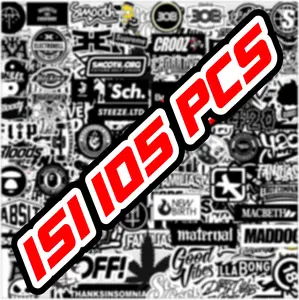 STIKER BRAND DISTRO MINI ISI 105 PCS TERMURAH BAHAN GRAFTAC STIKER RACING STIKER DECAL STIKER TUMBLER BUAT HP CASE PHONE MOTOR HELM KOPER LAPTOP DLL