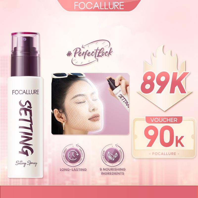 【voucher 90k Focallure Xịt Khóa Hỗ Trợ Cố Định Lớp Trang Điểm Chứa Thành Phần Giữ Ẩm Hỗ Trợ Kiểm Soát Dầu Thoáng Mát