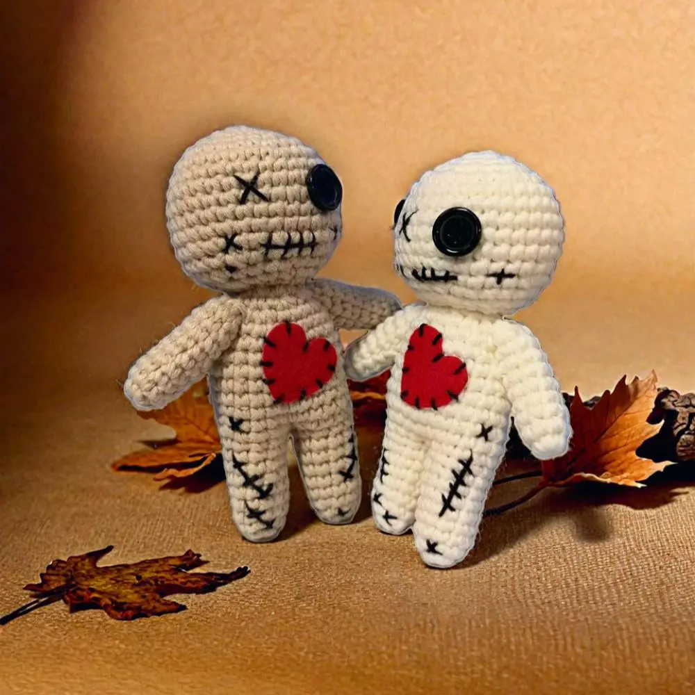 Cute Voodoo Doll, 2 Counts Horror Cursed Doll, Stress Relieving Toy, Gag Home Decorations, Party Accessories, Party Supplies