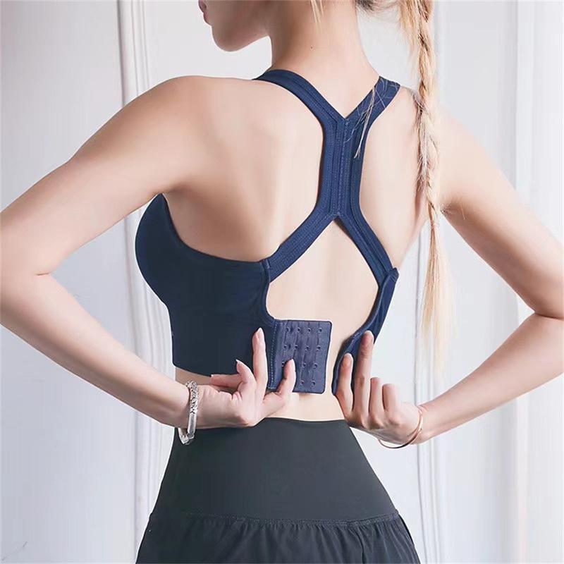 Áo Ngực Chạy Bộ Yoga, Dành Cho Nữ, Chống Sốc Độ Bền Cao, Áo Ngực Thể Thao Tích Hợp, Nhanh Khô, Thoải Mái, Kiểu Áo Vest, Thích Hợp Cho Các Hoạt Động Thể Thao Nữ Bra