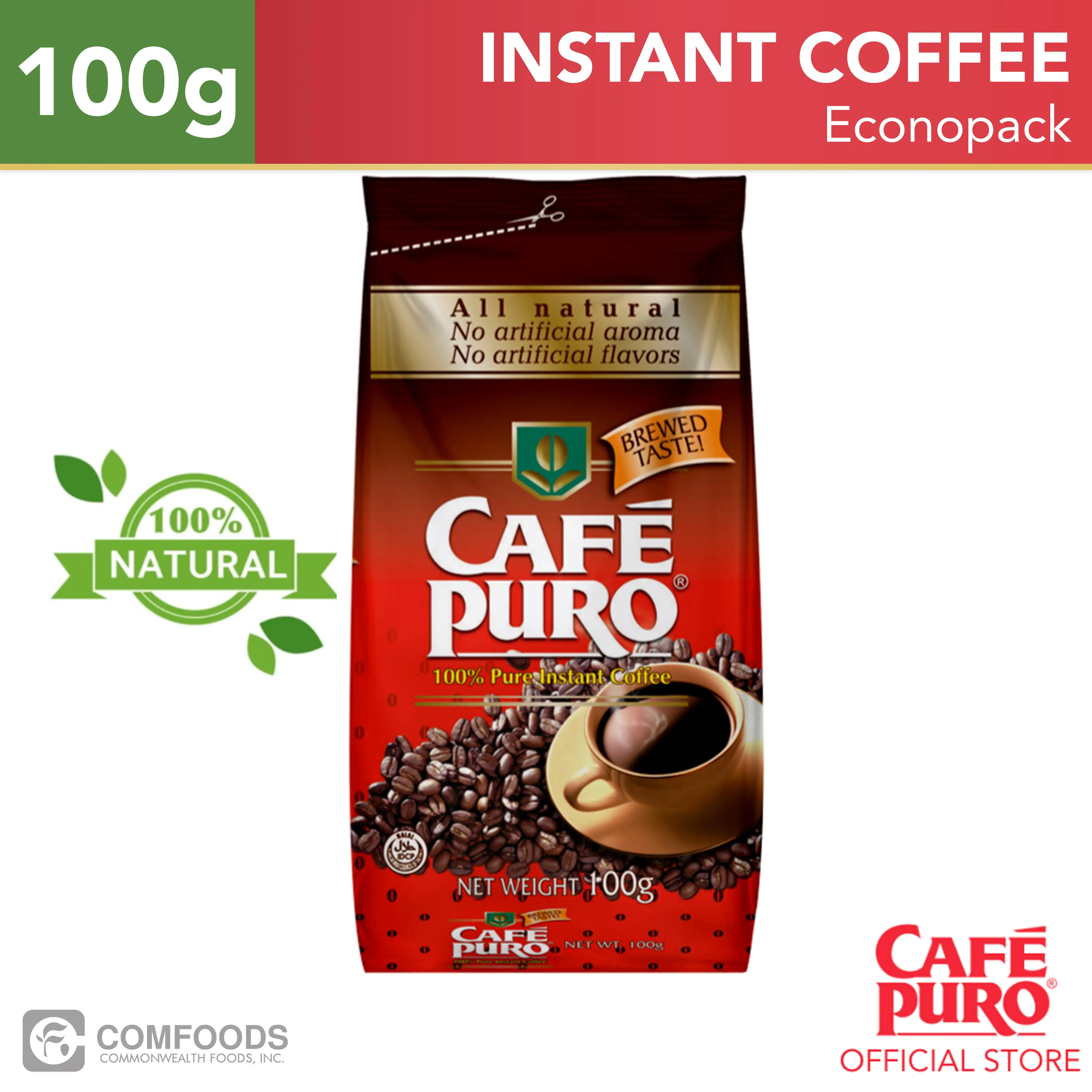 CAFE PURO Instant Coffee 100g Econopack - TikTok Shop Philippines