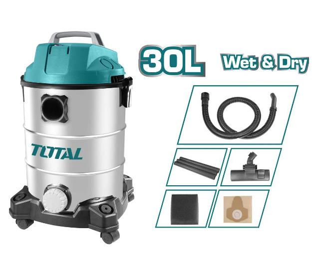 Máy Hút Bụi Và Thổi Bụi Công Nghiệp 1300W TOTAL TVC13301 Làm Sạch