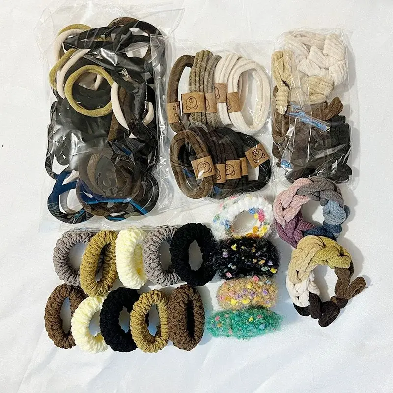 Set Chun Tóc (136 Chi Tiết) Cho Mẹ Và Bé, Set Chun Tóc Nhiều Mẫu Đủ Size Siêu Xinh (GDQT) Women Scrunchies 8