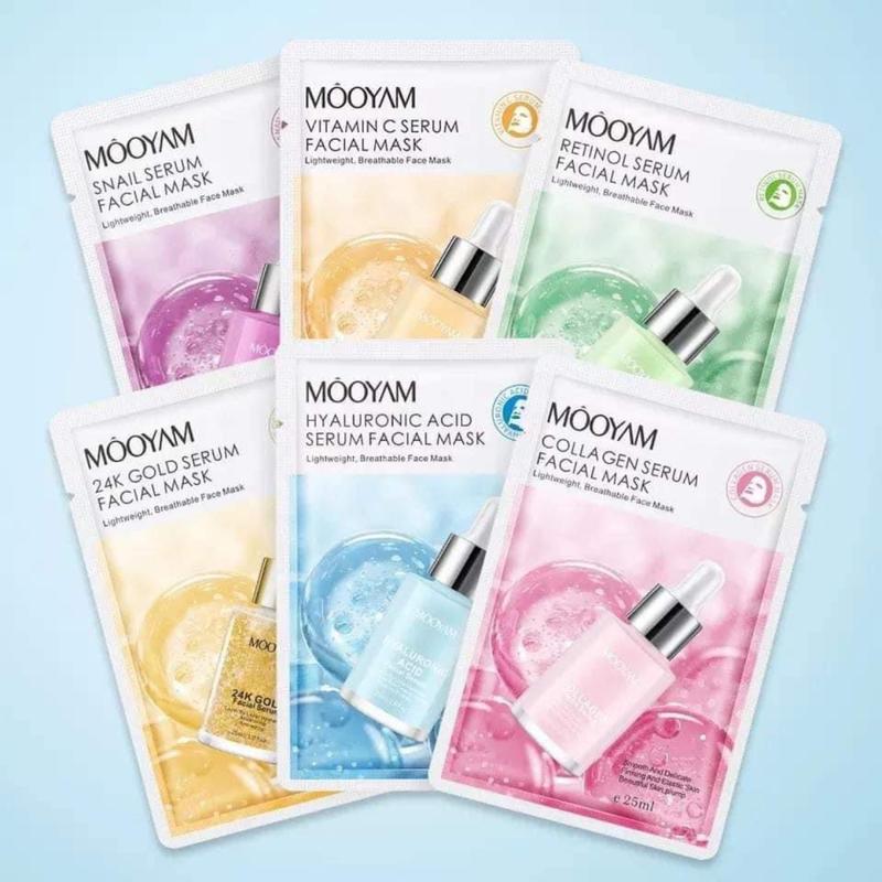 Combo 50 miếng (tặng 12 miếng) mặt nạ tinh chất mix 16 vị Skincare Mask Kem Face Dưỡng Ẩm Da