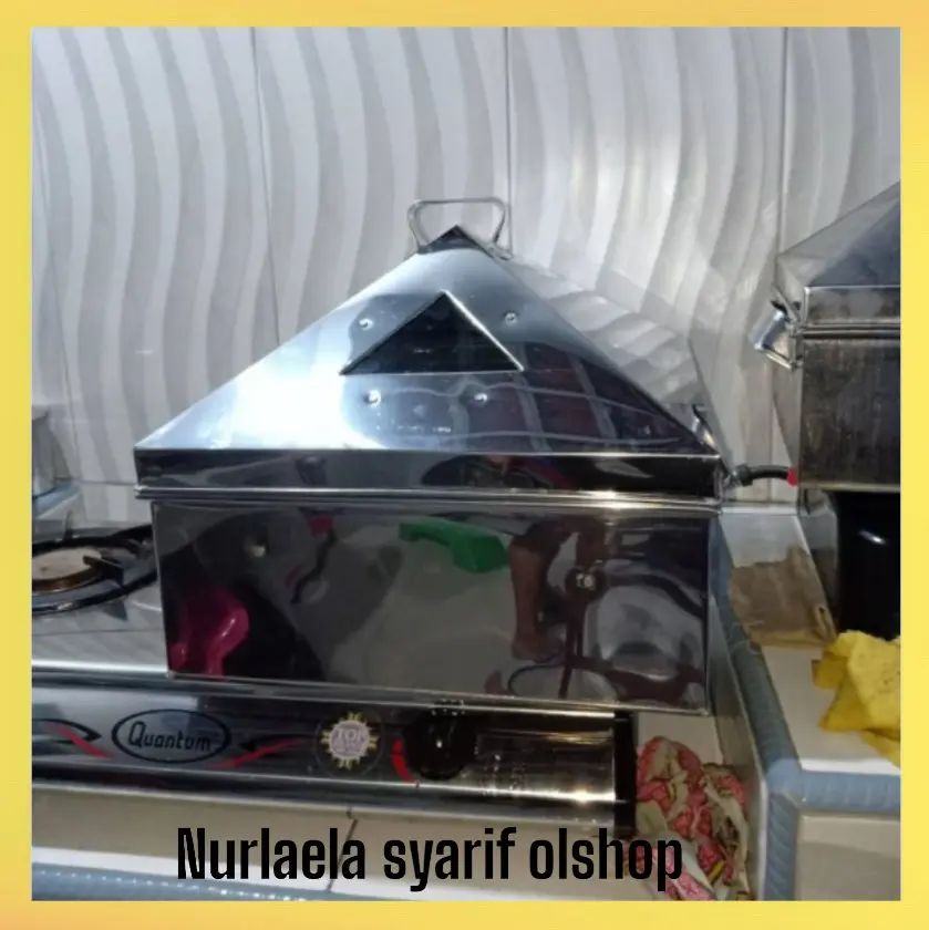Klakat Kukusan Kotak Persegi Dimsum Stainless 40cm
