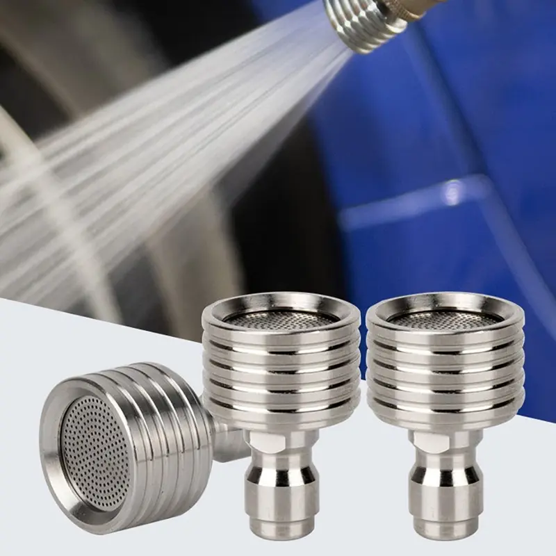 Vòi Rửa Xe Kết Nối Nhanh, 1 / 4 Mới, Chất Liệu Thép Không Gỉ Áp Suất Cao, Vòi Kết Nối Thông Dụng Kích Thước Nhỏ Phụ Kiện Rửa Xe Thông Dụng Thích Hợp Để Rửa Xe 1