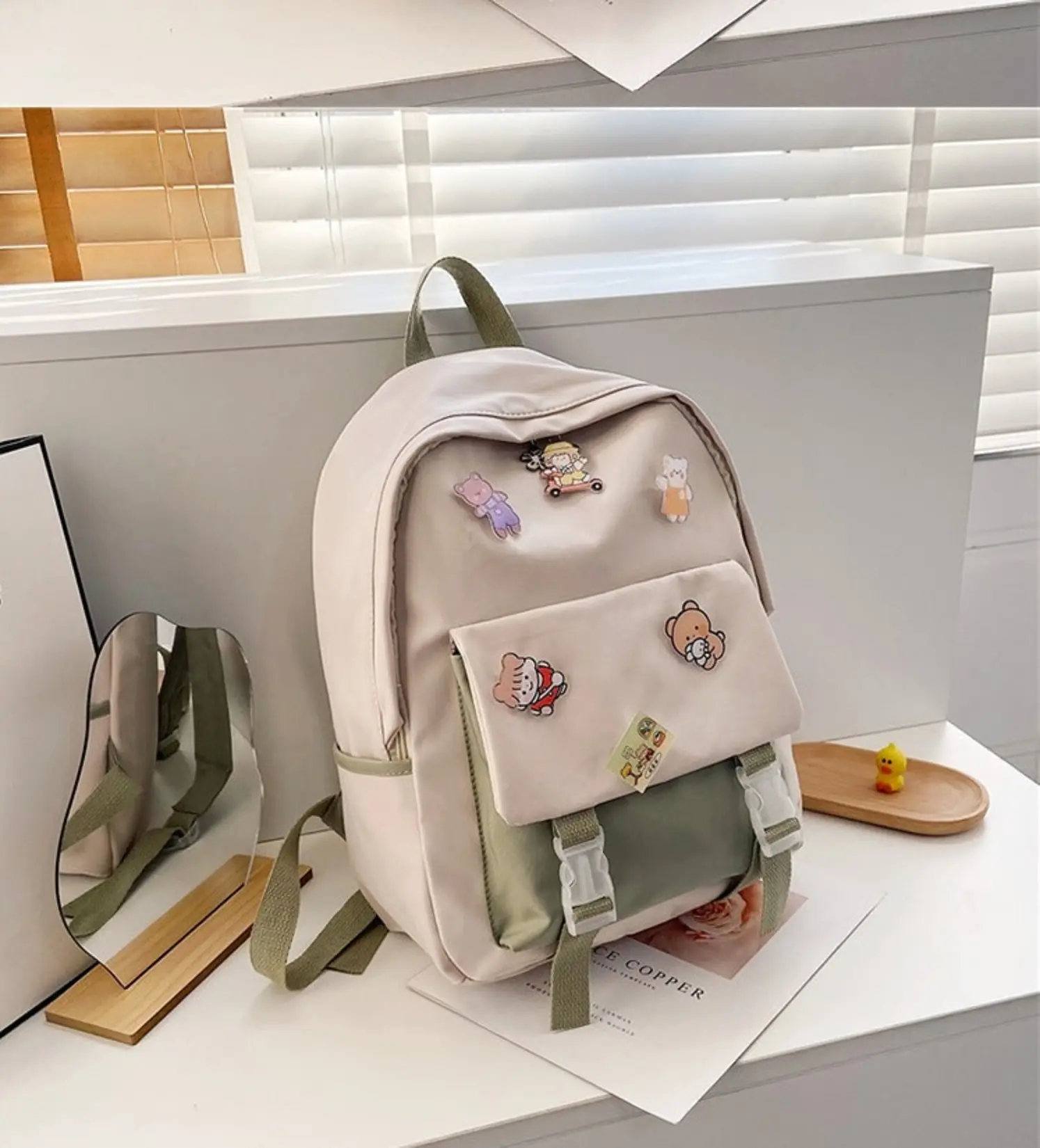 1977 TAS RANSEL ANAK SEKOLAH  PEREMPUAN  LUCU TAHAN AIR Fashion
