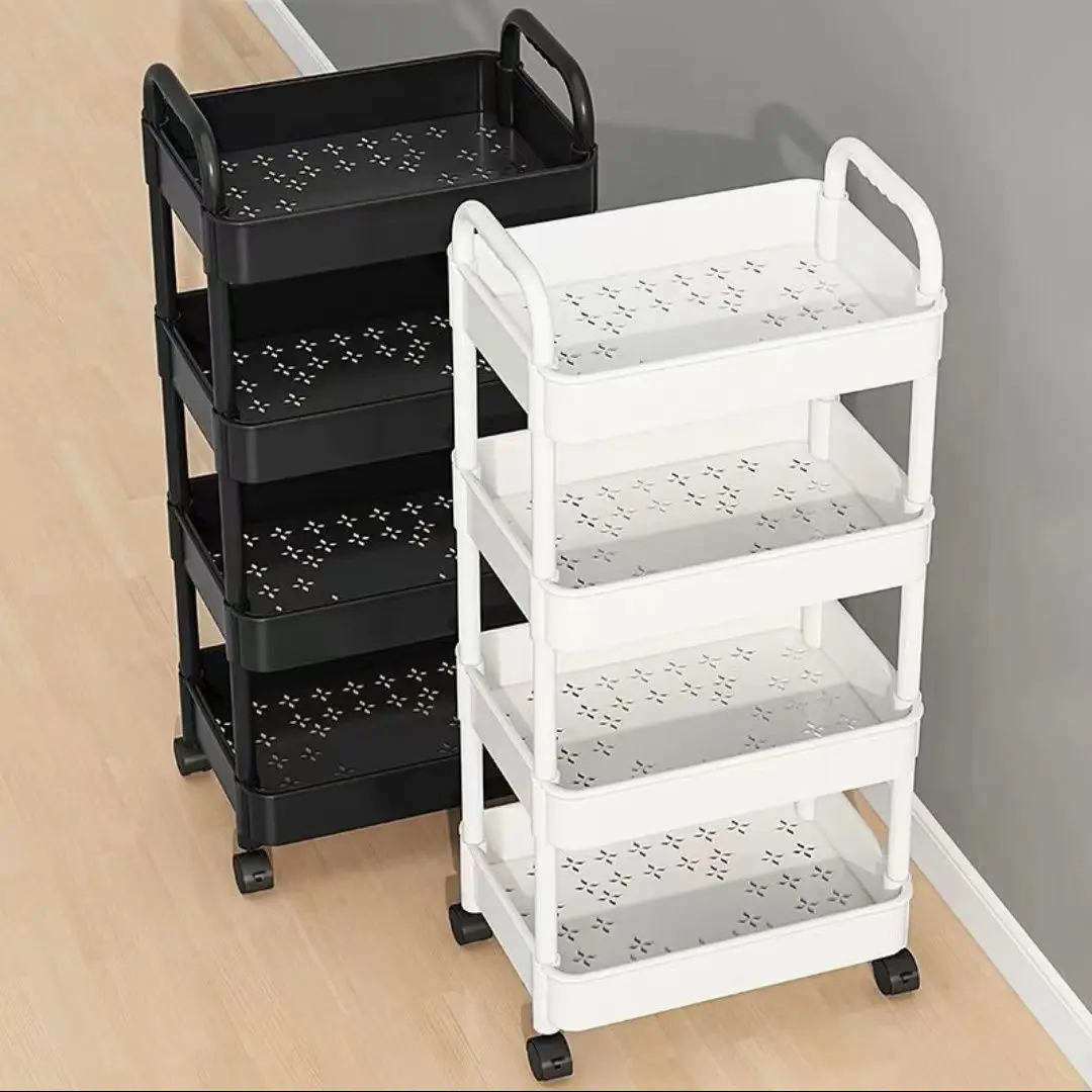 Giá Để Xe Đẩy, Nhiều Tầng, Di Động, Thích Hợp Cho Ký Túc Xá, Phòng Tắm, Nhà Bếp, Đồ Ăn Nhẹ Cho Bé, Thẩm Mỹ Viện, Sàn Nhà, Giá Để Đồ