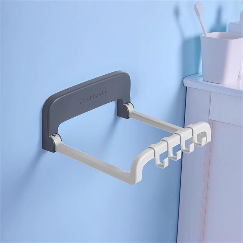 Giá Đỡ Chậu Rửa Treo Tường, Treo Tường, Có Thể Gập Lại, Không Cần Móc, Viền Và Góc Bìa, Giá Để Đồ, Thích Hợp Cho Phòng Tắm Gia Đình 1