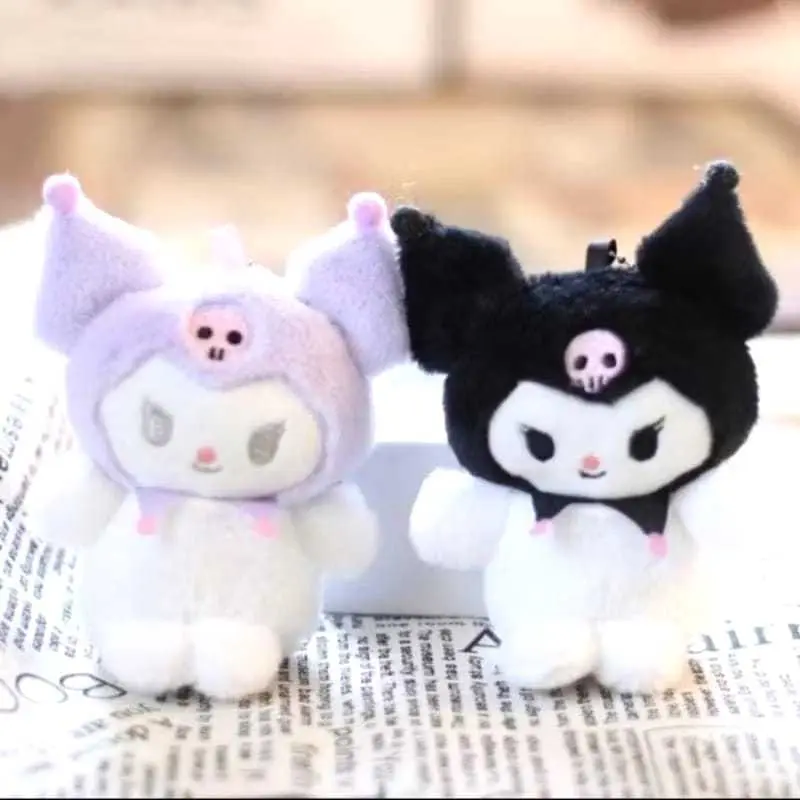 Boneka Gantungan Kunci Sanrio Kuromi bahan plush kado ulang tahun 0