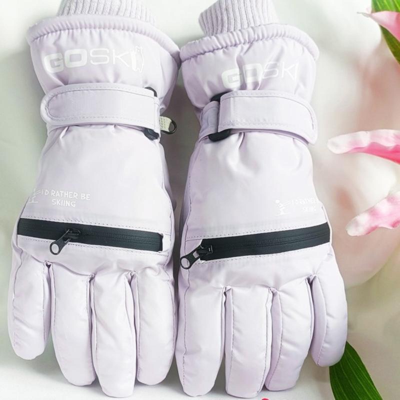 Product Introduction of Protective Gears Full Finger Skiing Gloves Thick Plush Snow Gloves Windproof Waterproof Motorcycle Gloves Riding 11