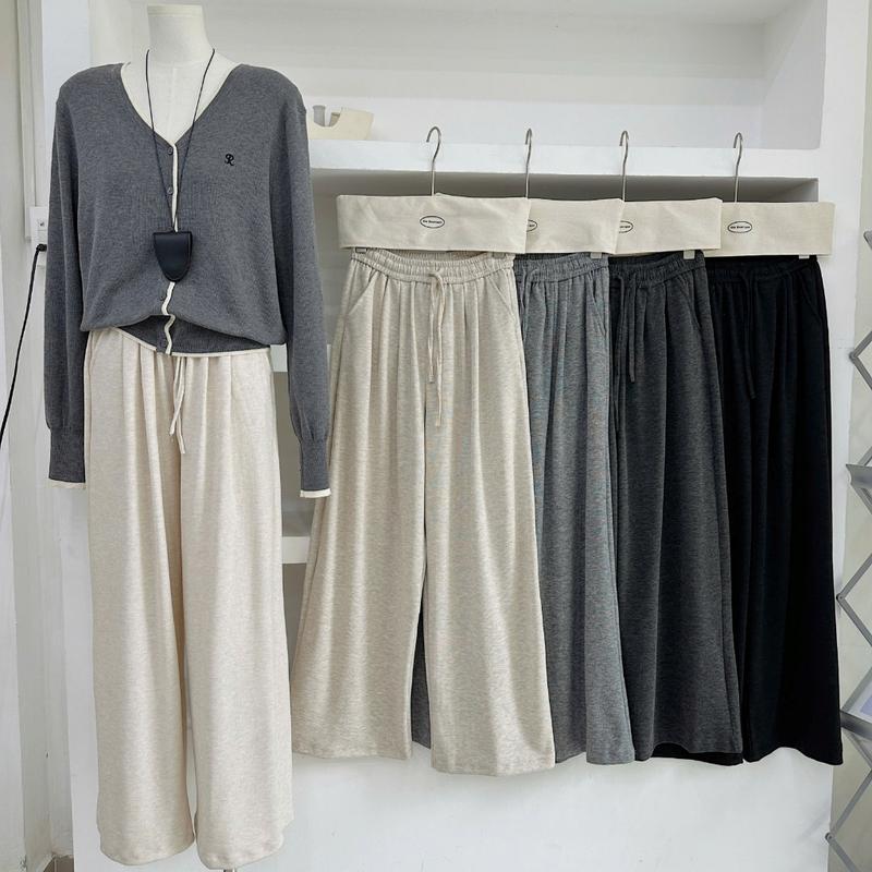 Quần nỉ nữ ống suông dài 97cm 8620