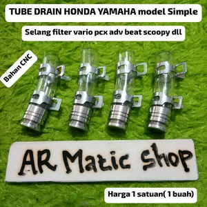 tube drain tube drain new model selang filter CNC & CVT honda dan yamaha. vario pcx adv beat scoopy nmax xmax spacy skywave nouvo mio aerox