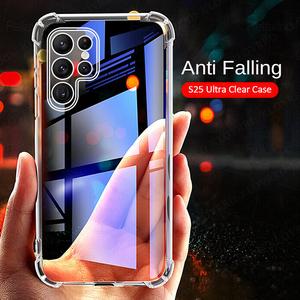 For Samsung Galaxy S25 S24 S23 S22 S21 S20 S10 S9 S8 Plus Note 20 10 9 8 Lite Ultra FE  5G 4G Shockproof Clear Case Soft TPU Phone Casing