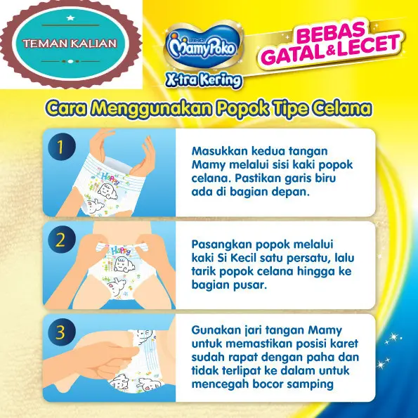MamyPoko Pants X-tra Kering - Popok Celana All Size (S-XXL)  1 Pack - Ultra Jumbo 8