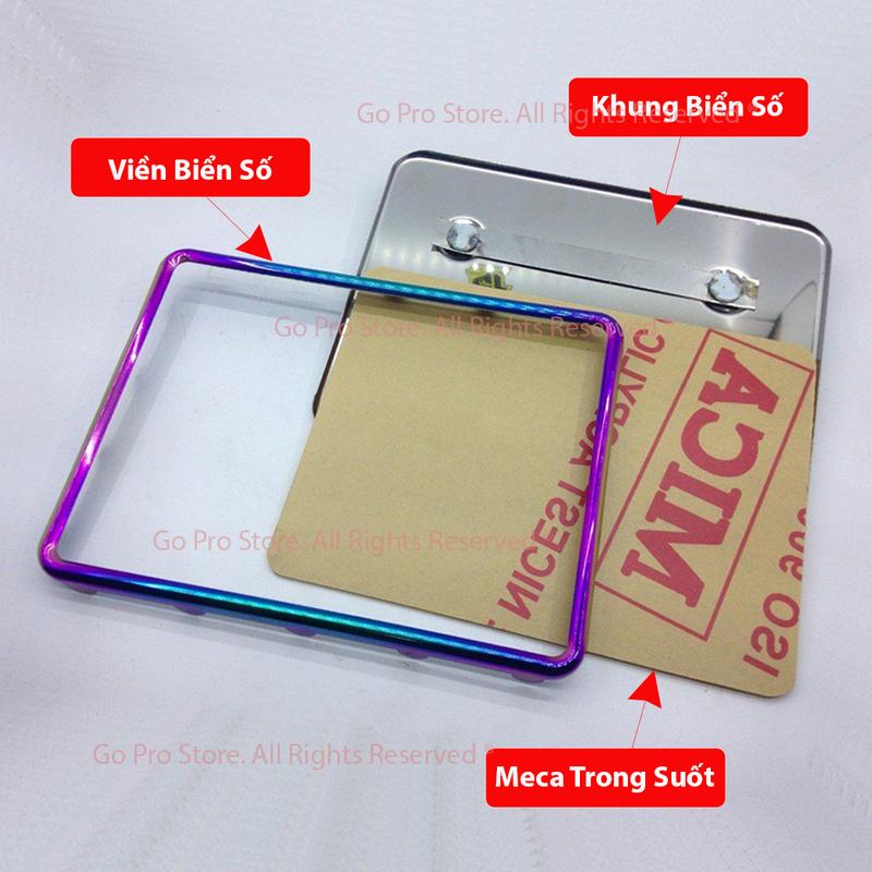 Bộ Khung Biển Số Xe Điện VinFast KLARA INOX D5086 3