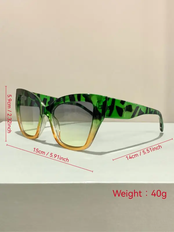 Unisex Simple Style Cat Eye Frame Sunglasses, Trendy Casual Sunglasses for Everyday Use, Fashion Accessories for Outdoor Activities 1