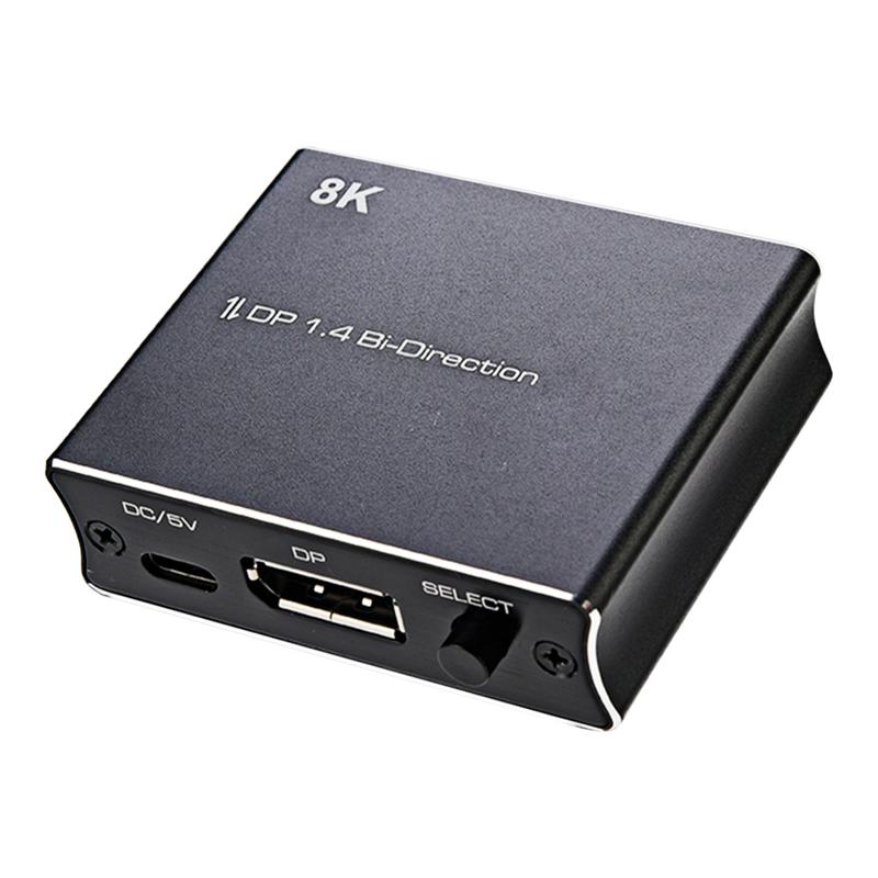 Bộ chuyển đổi bộ chuyển đổi, Labfvke, Bộ chuyển đổi DisplayPort hữu ích và đáng tin cậy, Nhiều nguồn DisplayPort 14 1X2 2x1, Bộ chuyển đổi DP chuyên nghiệp và thực tế, Thích hợp cho rạp hát tại nhà, Thuận tiện, Bộ chuyển đổi DP 14 1X2 2x1 6