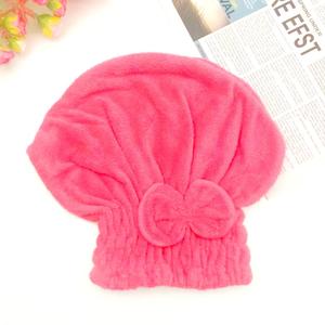 Toalla para secar el cabello con decoración de moño, 1 unidad de toalla suave para envolver el cabello, Turbantes para cabello de ducha para mujeres y niñas con cabello mojado