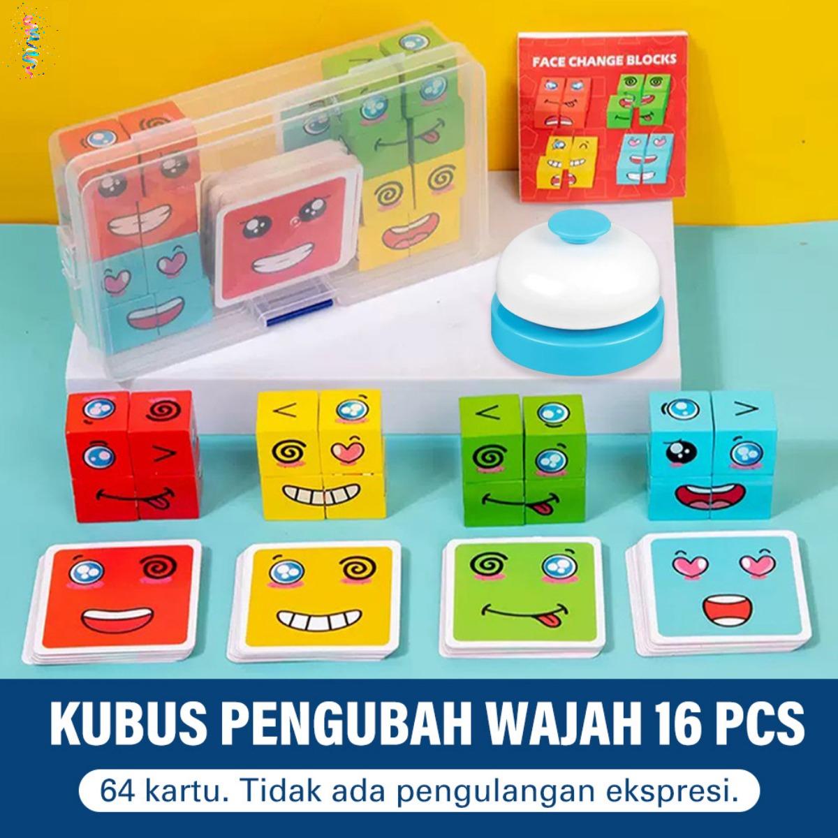 Mainan Face Changing Cube - Puzzle Edukasi Ekspresi Wajah, Permainan Ketangkasan Anak, Game Keluarga Interaktif yang Mengasah Kreativitas, Keterampilan Motorik, dan Berpikir Logis Anak! Mainan Face Changing Cube - Puzzle Edukasi Ekspresi Wajah, Permainan Ketangkasan Anak, Game Keluarga Interaktif yang Mengasah Kreativitas, Keterampilan Motorik, dan Berpikir Logis Anak!