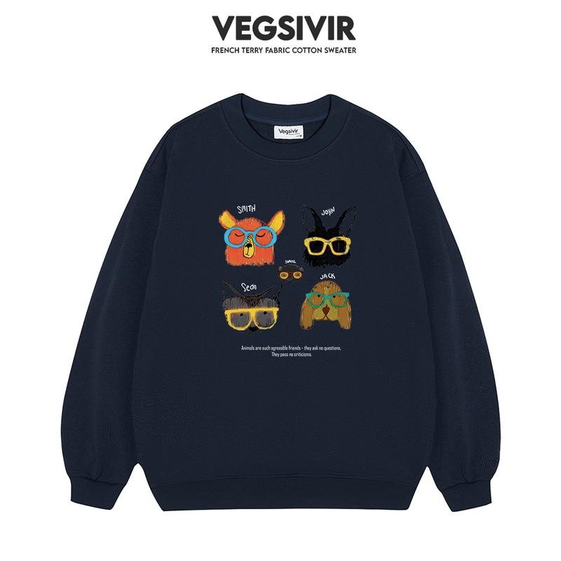  Áo sweater nỉ chân cua Vegsivir - ANIMALS 