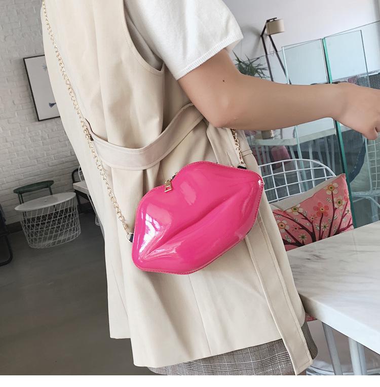 Product Introduction of Fashion Korean style chain lip small bag ins super hot women's bag all-match mini shoulder messenger bag 27