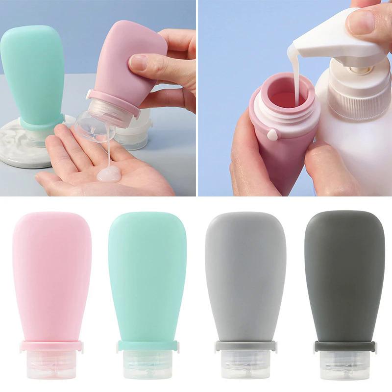 Product Introduction of Portable Silicone Travel Bottle Cosmetic Storage Refillable Lotion Bottle Leakproof Shampoo Container Squeeze Tube Empty Bottle 10