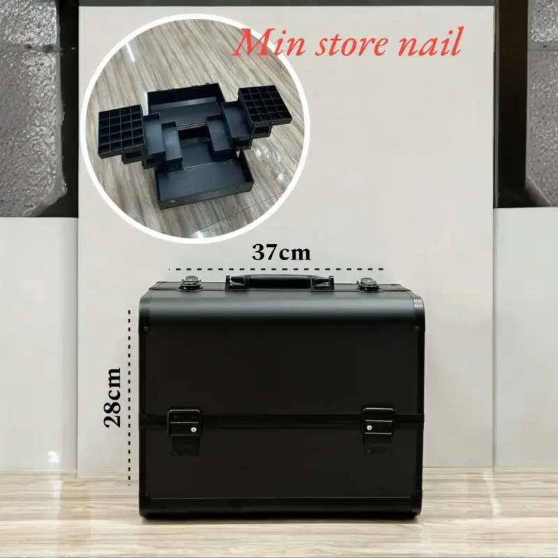 Cốp nhôm 3 tầng size to kích thước (DxRxC) 37x23x28, size 2 tầng 32x21x26cm 1
