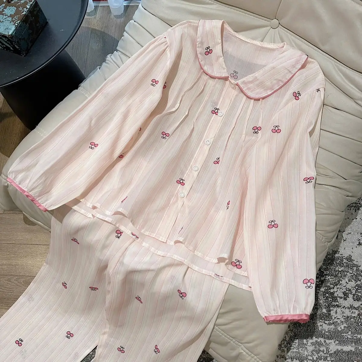 Hạ Vy- Set thô baby doll cherry