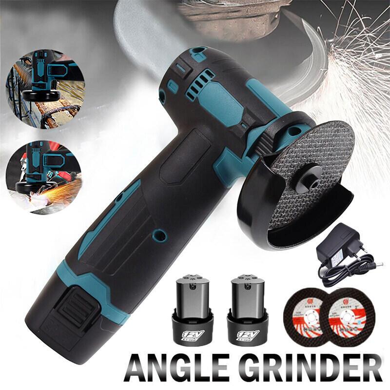 Máy Mài Góc 12V Cordless Máy Xay Góc Đánh Bóng Gỗ Máy Cắt Với (Model có 1 pin/2 pin)-Máy Mài Điện Cầm Tay Mini Đa Năng