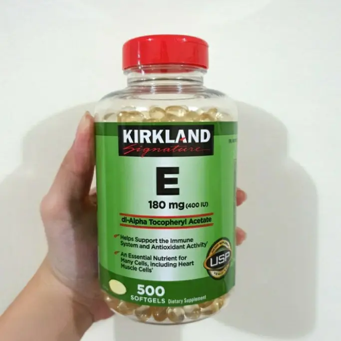 Kirkland vitamin e vit e 180mg 180 mg 400iu 400 iu - 500 sg