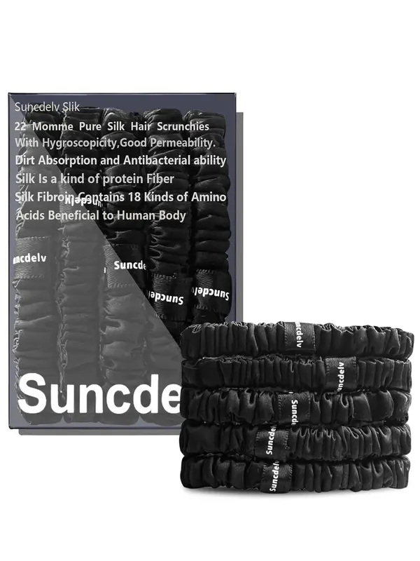Solid Color Silk Hair Tie, Soft and Gentle Hair Tie, High-quality Hair Accessories for Women & Girls, Suitable for Chic Ponytails 7