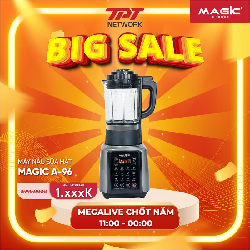 [MAGIC x PHẠM THOẠI] Máy Nấu Sữa Hạt Đa Năng Magic A-96 BAC, Xay Sinh Tố, Nấu Cháo, Hầm Canh
