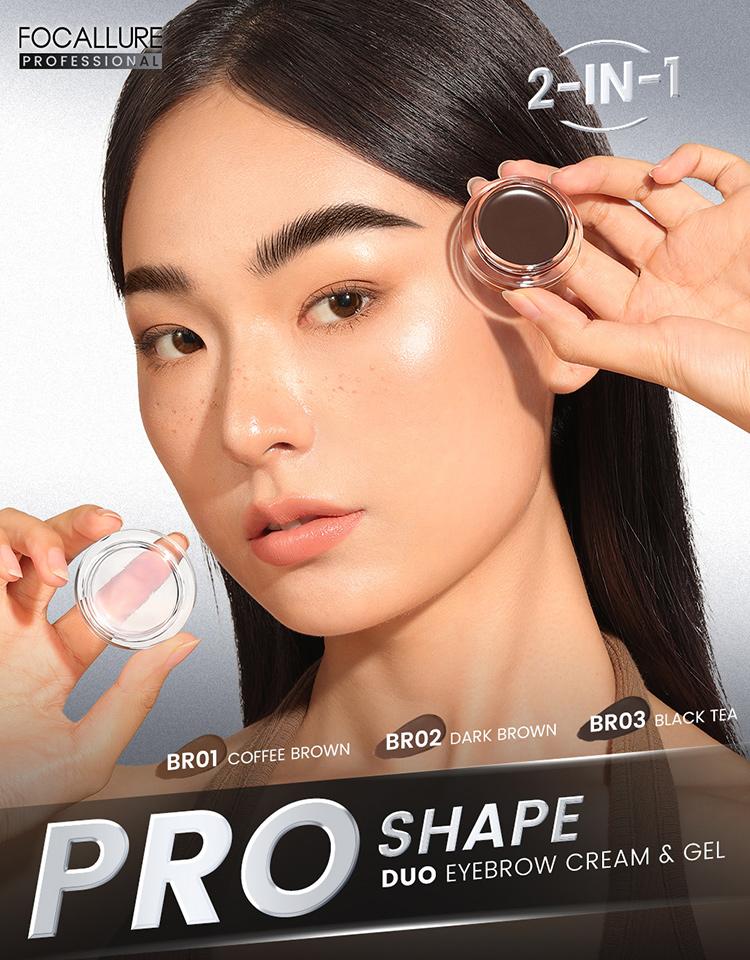 Product Introduction of [Official] FOCALLURE Pro-shape Duo 2-in-1 Eyebrow Cream & Gel 3D 19
