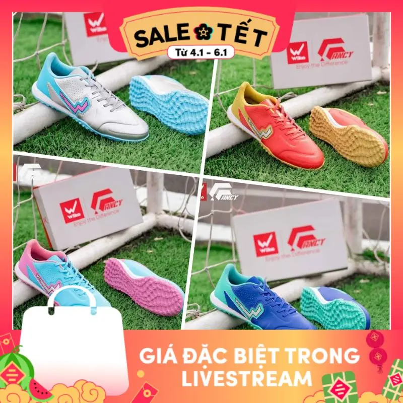 Giày Đá Bóng Wika FANCY Phạm Tuấn Hải Chính Hãng ( tặng tất + bảo hành 3 tháng) Sneaker Sport