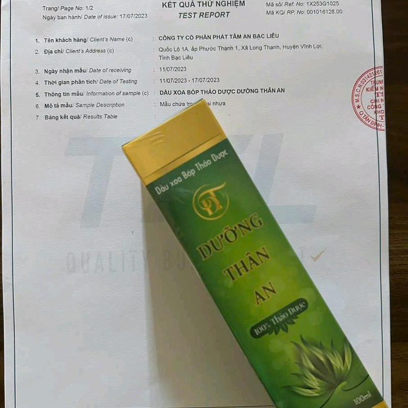 Dầu xoa bóp dưỡng thân an 100ml (2 chai tặng 1 chai) dầu massage 4