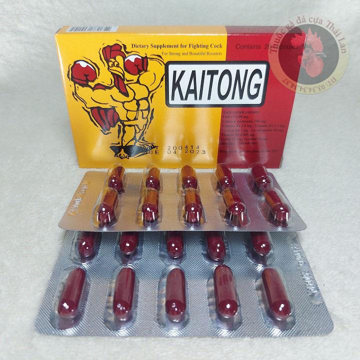 Product Introduction of HCM - Kaitong Sâm Thái - sản phẩm dành cho gà mau sung , hừng (1 hộp / 20 viên) 6