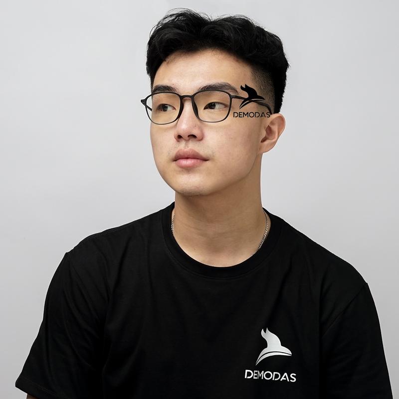 Kacamata Lentur Frame DG2225 Demodas Unisex dengan Lensa Bluecromic Photochromic Blueray Antiradiasi untuk Pria dan Wanita Photocromic 3