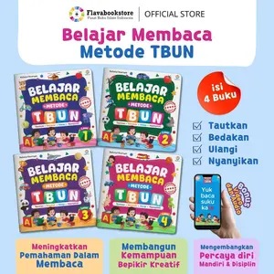 (Paket 4 Buku) Belajar Membaca Metode TBUN - 4 Level Pembelajaran untuk Anak Usia Dini - Ziyadbooks