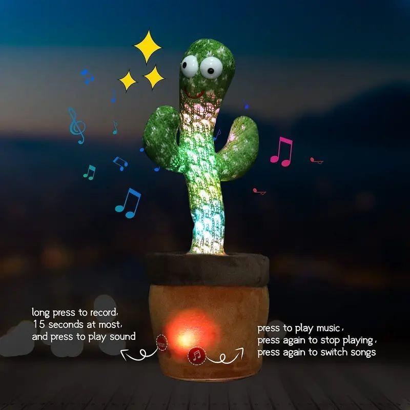 Cute Cartoon Cactus Design Dancing Toy, Singing & Dancing Fun Birthday Gift for Children 3
