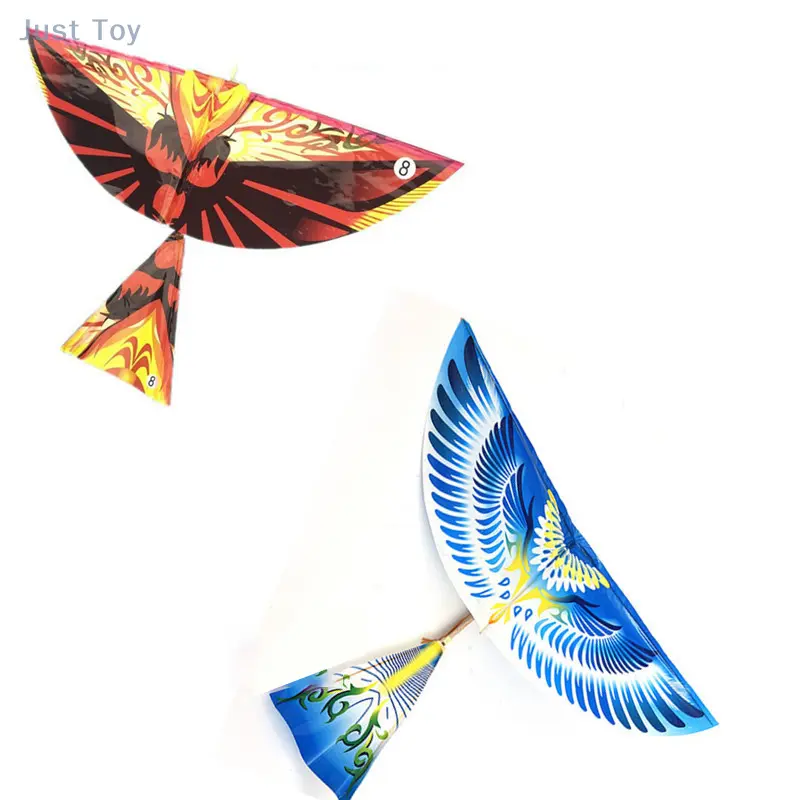 Creative New Flying Birds Kite Elastic Rubber Band Powered Flying Birds Kite Funny Kids Toy Gift 1PC Random Color Funny Gifts