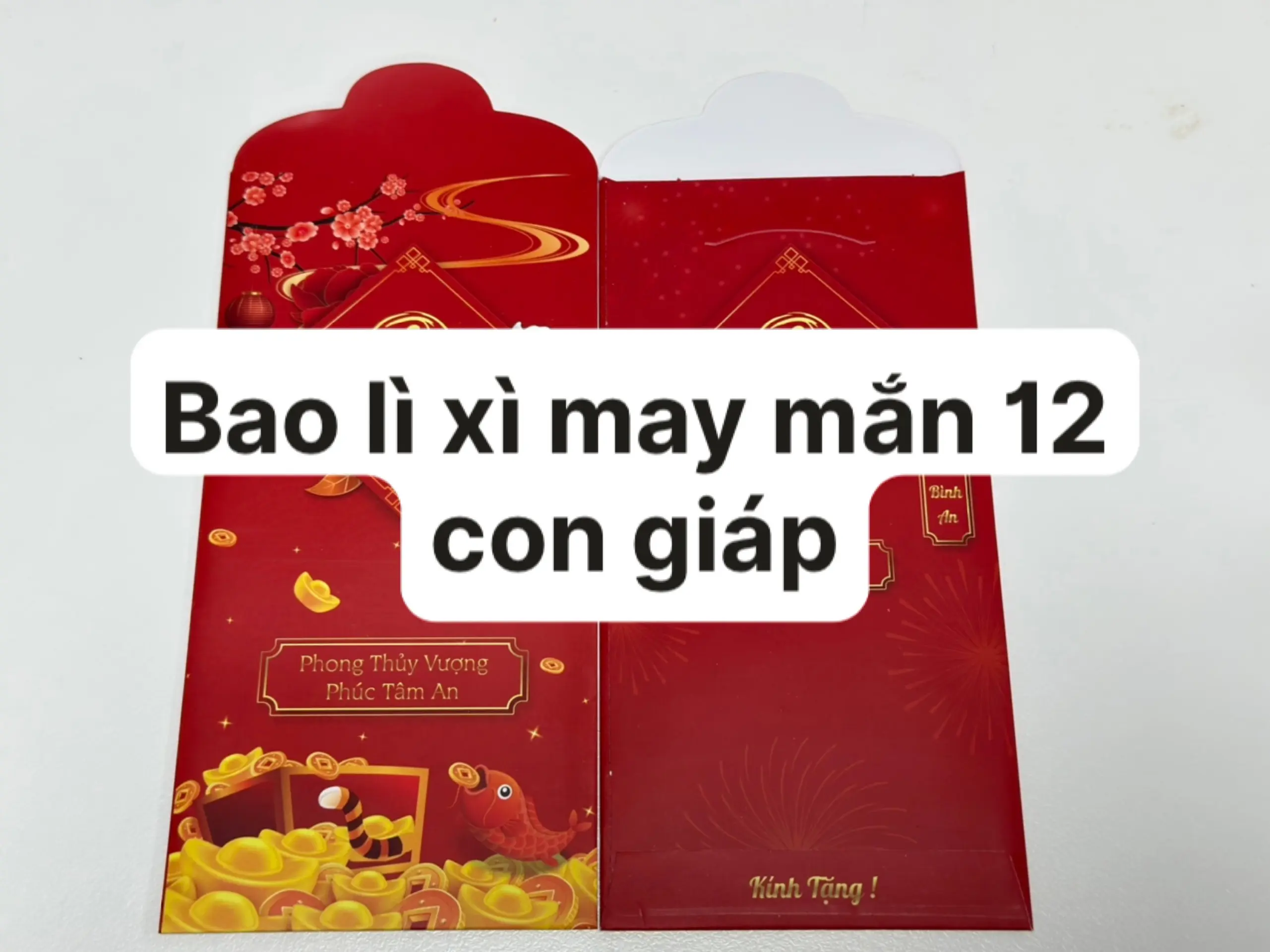 Bao lì xì combo mười hai con giáp